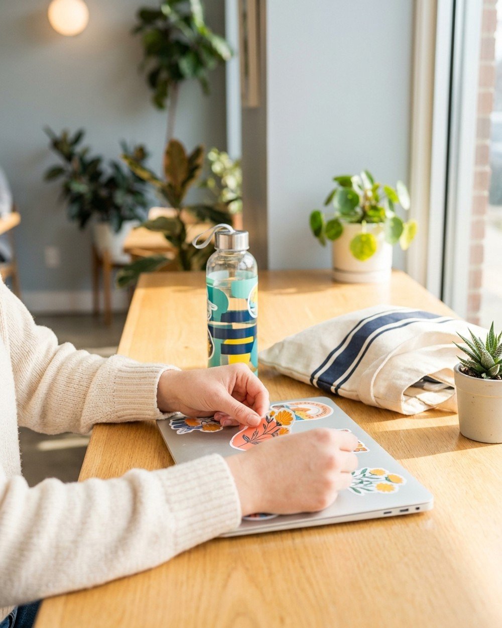 Decorating with stickers